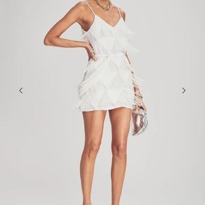 Retrofete Claire dress, sage fringe